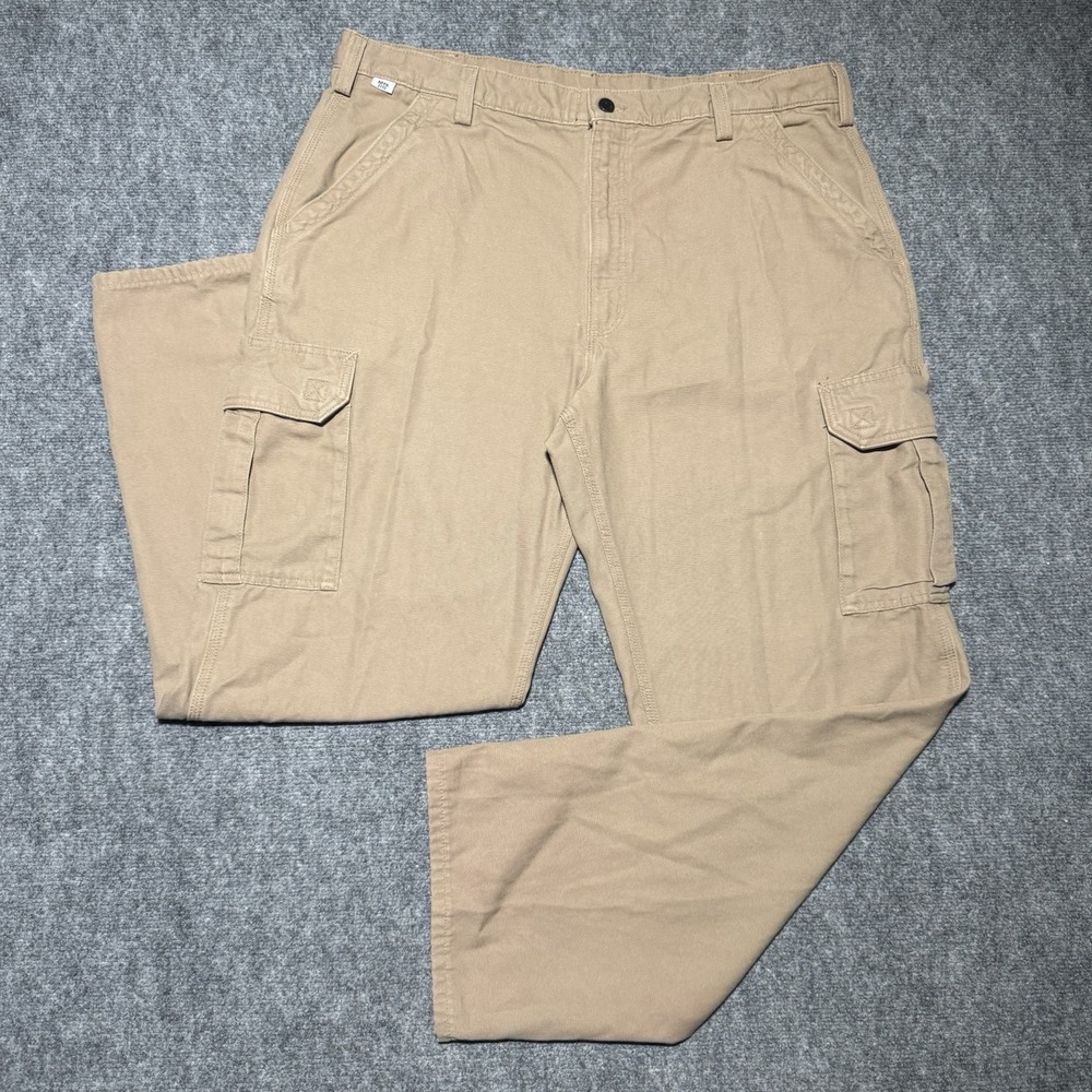 Carhartt‎ FR Flame Resistant Cargo Pants Khaki Men 42x32 FRB240 GKH Dungaree Fit